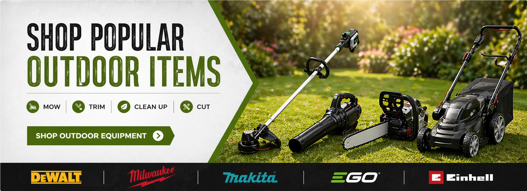 Shop Popular Outdoor Equipment - Chainsaws, Trimmers, Blowers and More